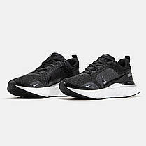 Чоловічі Кросівки Nike React Infinity Run Black White / Найк Реакт Інфініті Ран Чорні з Білим, фото 4