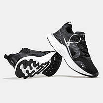 Чоловічі Кросівки Nike React Infinity Run Black White / Найк Реакт Інфініті Ран Чорні з Білим, фото 3