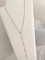 Золоте кольє з кульками Ukr-gold