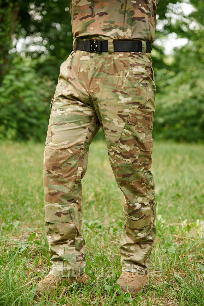 Тактичні армійські штани COMBAT 7 всесезонні ріп-стоп 7 кишень мультикам, фото 1