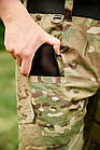 Тактичні армійські штани COMBAT 7 всесезонні ріп-стоп 7 кишень мультикам, фото 4