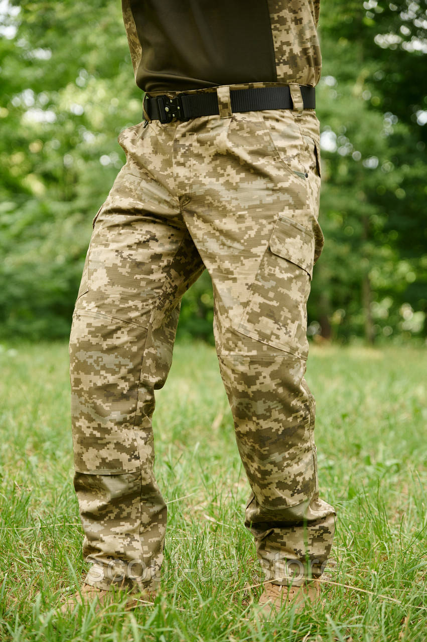 Тактичні армійські штани Sokil Combat 7 кишень, піксель, ріп-стоп, фото 1
