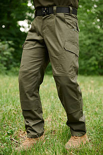 Тактичні армійські, повсякденні, робочі карго штани Sokil COMBAT 7, ріп-стоп, олива, 7 кишень