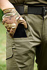 Тактичні армійські, повсякденні, робочі карго штани Sokil COMBAT 7, ріп-стоп, олива, 7 кишень, фото 4