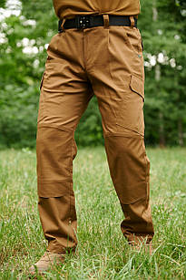 Тактичні армійські, повсякденні, робочі карго штани Sokil COMBAT 7 ріп-стоп койот 7 кишень
