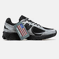 Чоловічі Кросівки New Balance 2002R x JJJJound Gore-Tex Grey / Нью Беланс 2002Р Джаунд Гор Текс Сірі з Чорним, фото 4