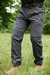 Тактичні армійські, повсякденні, робочі карго штани Sokil COMBAT 7, ріп-стоп, сірі, 7 кишень