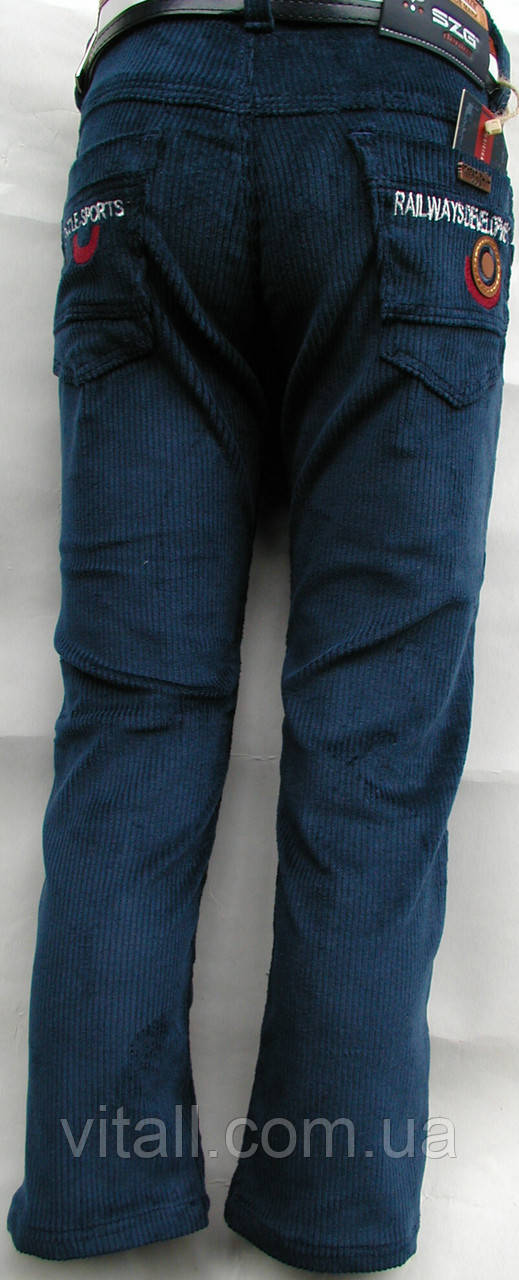 Вельветы стильные от 5 до 8 лет цвет джинс - фото 2 - id-p423307334