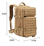 Тактичний похідний рюкзак Solve на 20 л Laser Cut MOLLE KT6003209 Темний піксель, фото 11