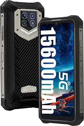 Захищений смартфон Oukitel WP15 5G NFC 8/128Gb 15600мАч MediaTek Dimensity 700, фото 1