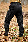 Тактичні армійські, повсякденні, робочі карго штани Sokil Profi, чорний ріп-стоп, індивідуальний пошив, фото 2