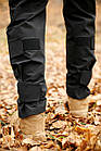 Тактичні армійські, повсякденні, робочі карго штани Sokil Profi, чорний ріп-стоп, індивідуальний пошив, фото 4
