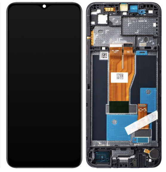 Дисплей (екран) для Realme C30/C30s/Narzo 50i Prime + тачскрін, чорный, з панеллю оригінал