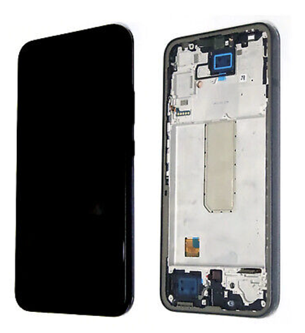 Дисплей (екран) для Samsung A346B Galaxy A34 + touchscreen, чорний, TFT, з передньою панеллю сірого кольору,, фото 1
