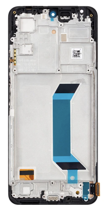 Дисплей (екран) для Xiaomi Redmi Note 12 4G + тачскрин, чорний, OLED, з передньою панеллю