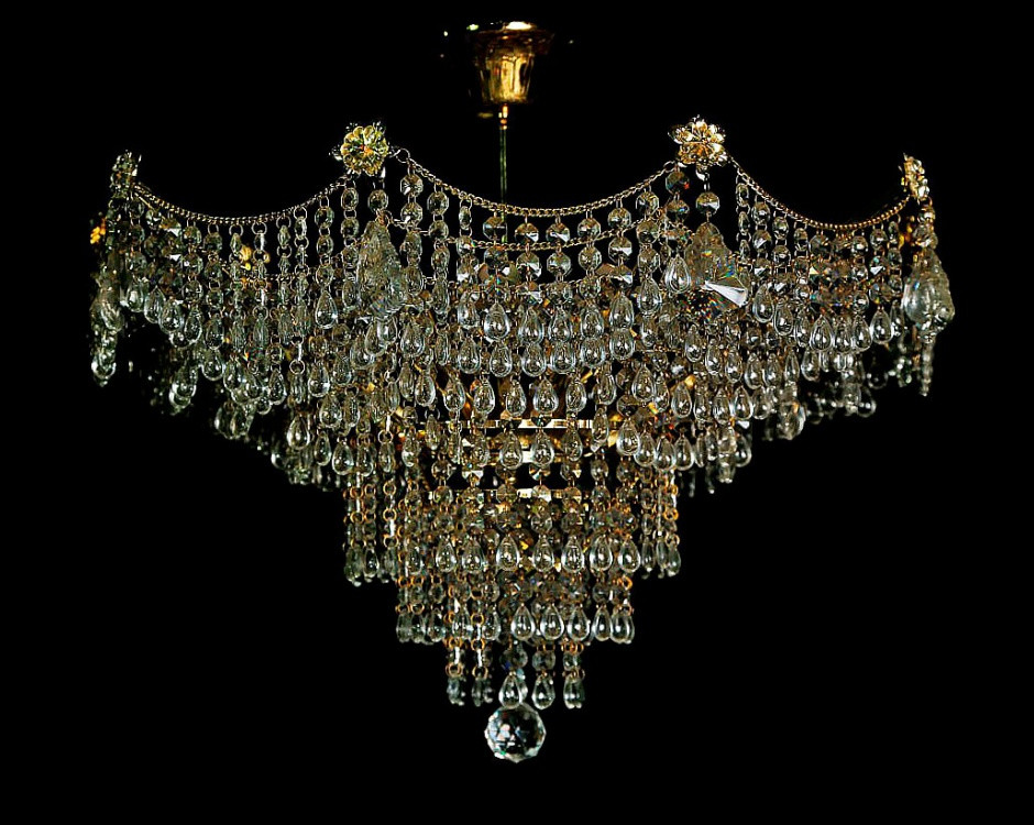 Стельова кришталева люстра L71286/9B (DG), фото 1