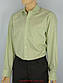 Чоловіча класична сорочка De Luxe 38-46 д/р 403D фісташкового кольору, фото 4