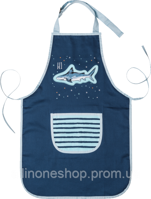 Фартук для рисования детский Brunnen Happy Ocean 40 х 70 см Темно-синий ...