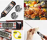 Кухонний термометр для м'яса TP-101 (-50-+300oC) з функціями Hold, C/F і Max/Min (чорний) у м'якому пакованні, фото 7