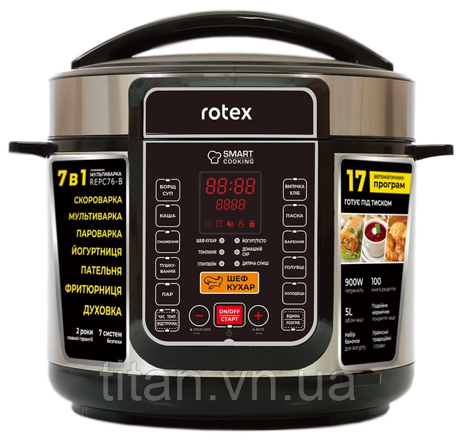 Мультиварка-скороварка Rotex REPC76-B