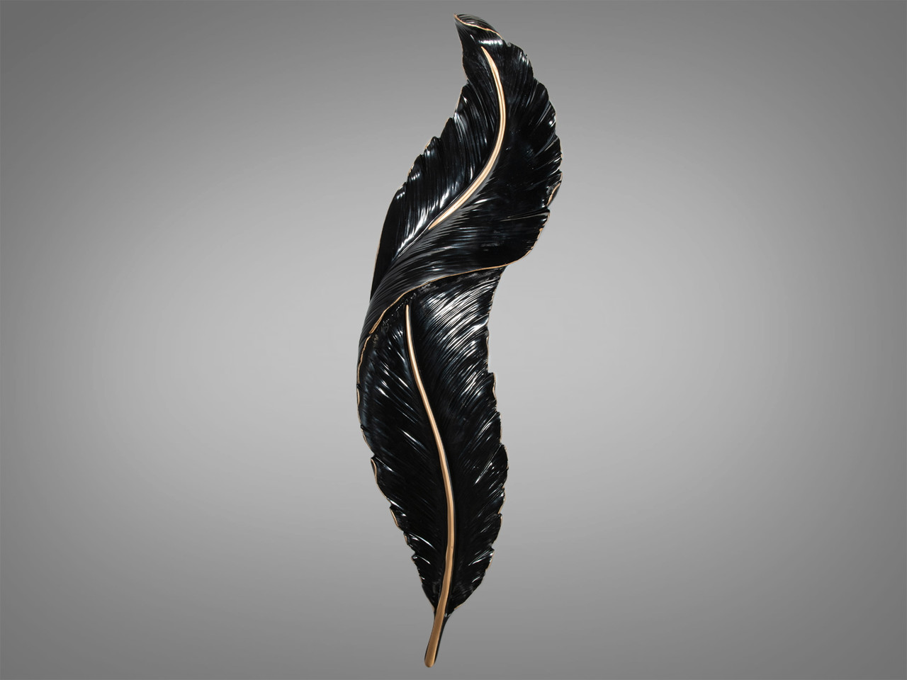 Оригінальний декоративний світлодіодний світильник, колір чорний, 28W KST2315-900BK-LS