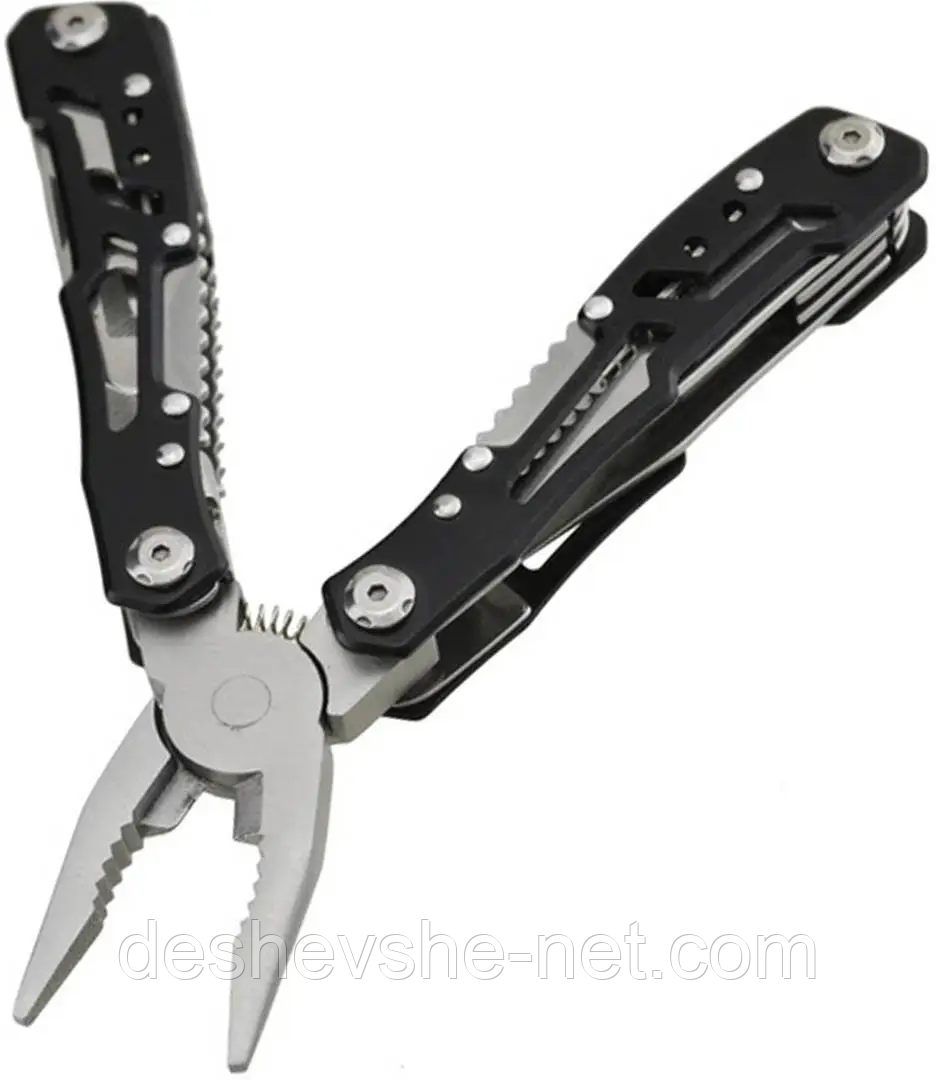 Мультитул пласкогубці (14 в 1) Atlas MT-02 + чохол Black, фото 1