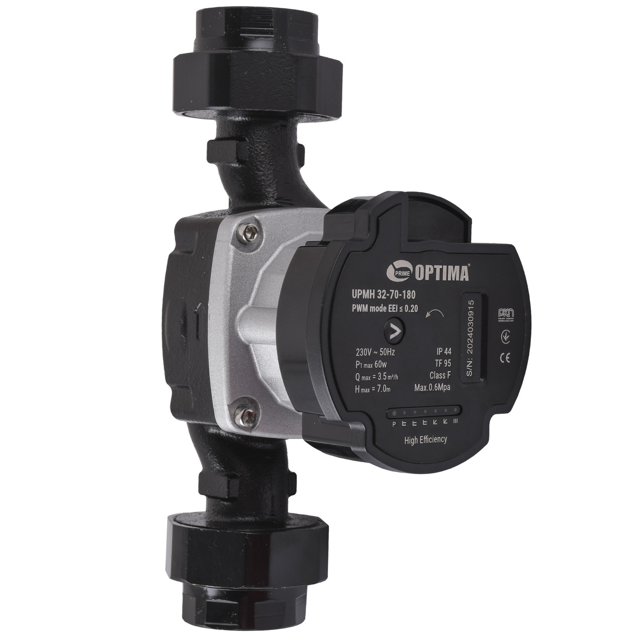 Насос циркуляційний енергоощадний Optima PRIME UPMH 32-70AUTO 180 мм + гайки, фото 1