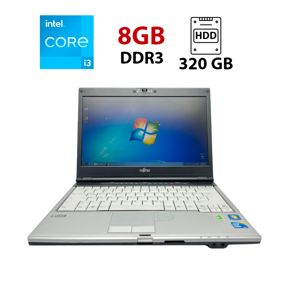 Ноутбук Fujitsu LifeBook S760/ 13" (1366x768)/ Core i3-370M/ 8 GB RAM/ 320 GB HDD/ HD