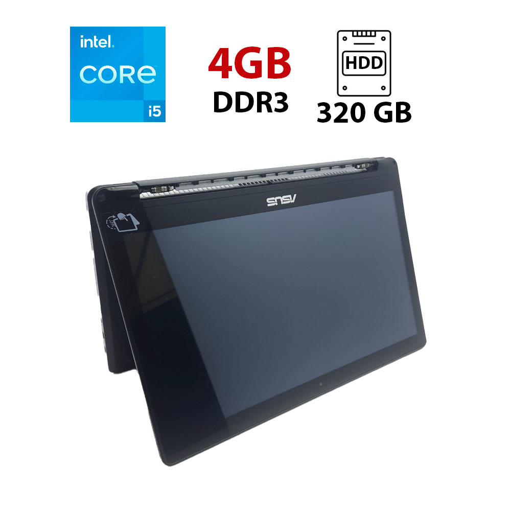 Ноутбук Б-клас Asus TP550L/ 15.6" (1366x768)/ Core i5-4210U/ 4 GB RAM/ 320 GB HDD/ HD 4400/ АКБ 0%