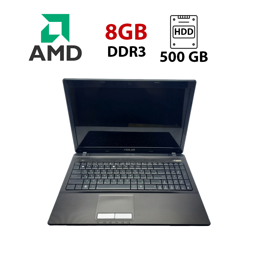 Ноутбук Asus K53/ 15.6" (1366x768)/ AMD A6-3400M/ 8 GB RAM/ 500 GB HDD/ Radeon HD 6520G