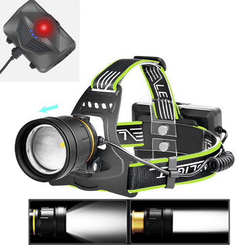 Ліхтар налобний BL-A12-3-P90 3x18650 zoom ЗУ Type-C Box