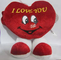 Серце музичне з ніжками, 10 см.