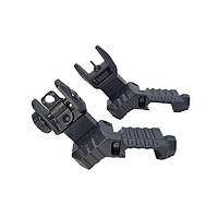 Мушка і цілик 45°, DLG Tactical DLG-185, високі, складні, на Picatinny