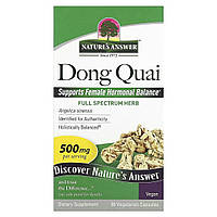 Дудник (Дягель), 500 мг, Dong Quai, Nature's Answer, 90 вегетаріанських капсул
