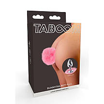 Анальна пробка з кролячим хвостиком Taboom Bunnytail Buttplug, рожевий, фото 4