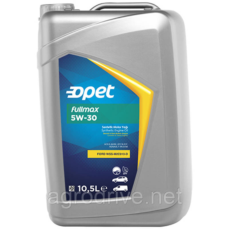 Олива моторна Opet FULLMAX 5W-30 синт 10,5л 5W-30 FULLMAX 10.5L