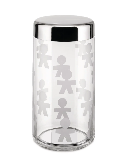 Банка для зберігання сипучих продуктів Alessi Girotondo 1,5 л із скла