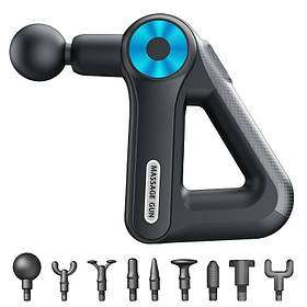 Перкусійний масажер тригерних точок Massage Gun SL-8891 9 насадок (8807)