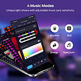 Модульный настінний світильник LED RGB 5V соты SAL-011B 6pcs Bluetooth USB with app, фото 5