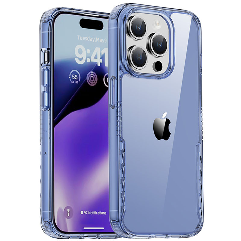 Чохол TPU+PC Multi-Color для Apple iPhone 15 Pro Max (6.7") Blue, фото 1