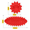 М'яч масажний огірок 4FIZJO Spike Bean 11.5 x 5 см Red (P-5905973400190), фото 9