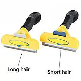 🐾Фурмінатор для собак FURmate великий з кнопкою 10 см, фото 4