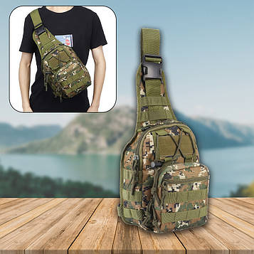 Сумка через плече тканинна MARPAT Зелений 6 л чоловіча сумка через плече — сумка барсетка для EDC (ST)