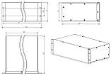 Корпус металевий MiBox Rack 3U, модель MB-3260SP (Ш483(432) Г262 В132) чорний, фото 4