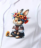 Ошатна блуза сорочка стилізована під вишивану з довгим рукавом., фото 6