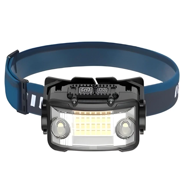 Налобний ліхтарик Rablex RB962 2xT6+36xCOB (біле+жовте+червоне світло) акумуляторний Type-C (7_00707), фото 1