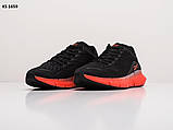 Кросівки чоловічі чорні з жовтогарячою підошвою текстильні 41 Reebok Zig Kinetica, фото 6