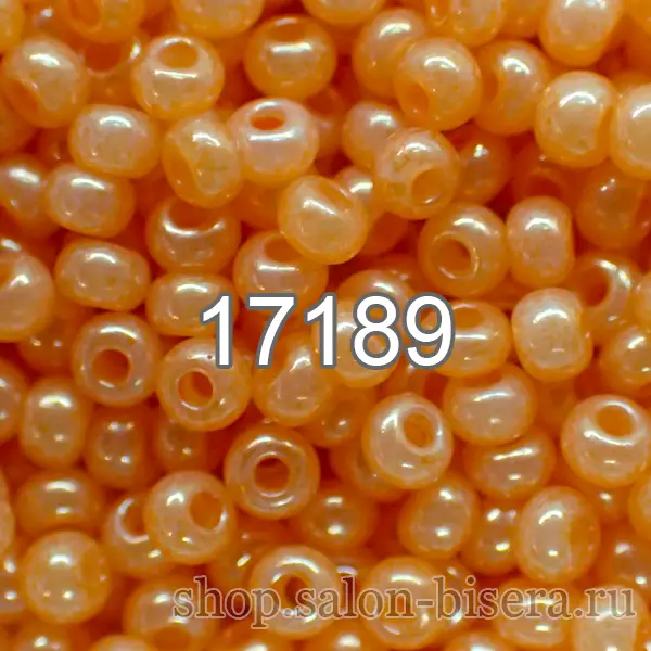 Бисер чешский PRECIOSA круглый 10/0 17189 серый прозрачный 50 грамм