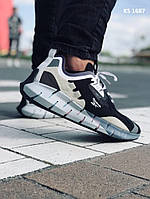 Кросівки чоловічі сірі шкіряні 45 Reebok Zig Kinetica