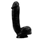 Чорний фалоімітатор на присосці Thrust Her Penis, Черный, фото 2